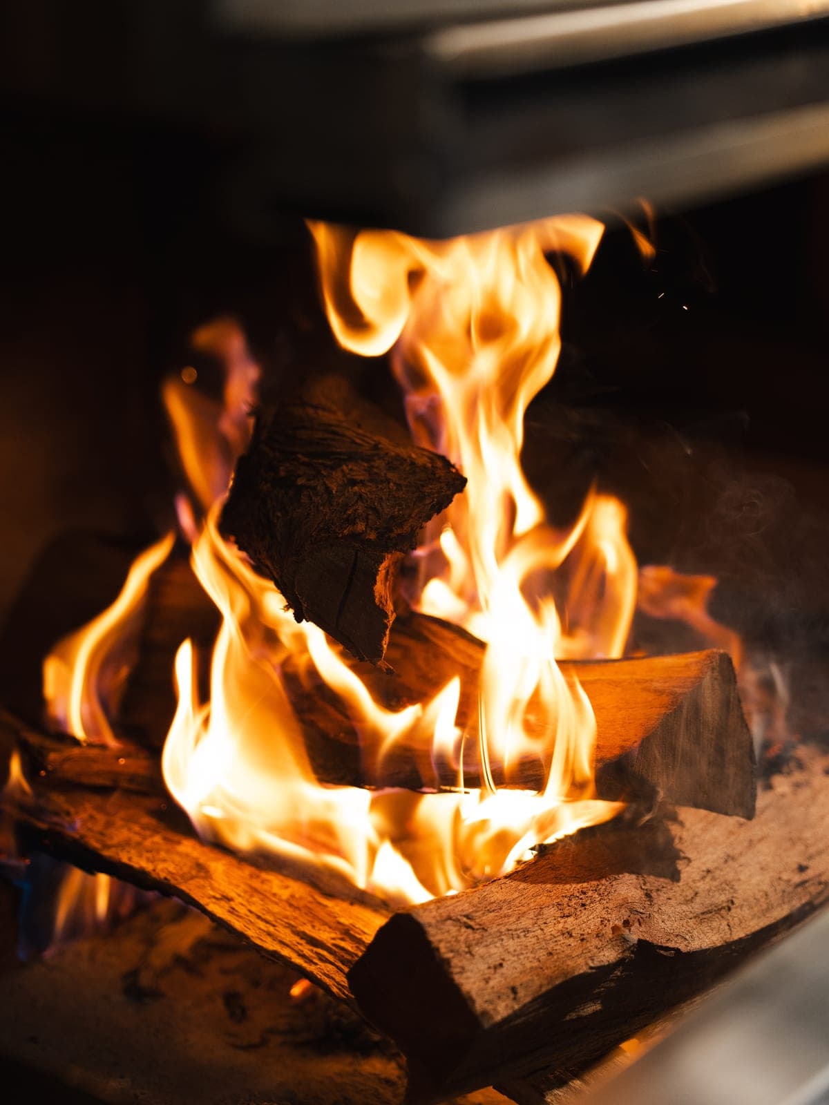 Firewood burning